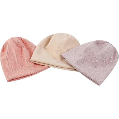 Solid Color Cotton Baby Beanie Hat Warm Soft Winter Hat Lovely Skull Cap Cute Infant Autumn Skullies for 0-9 Months Toddler