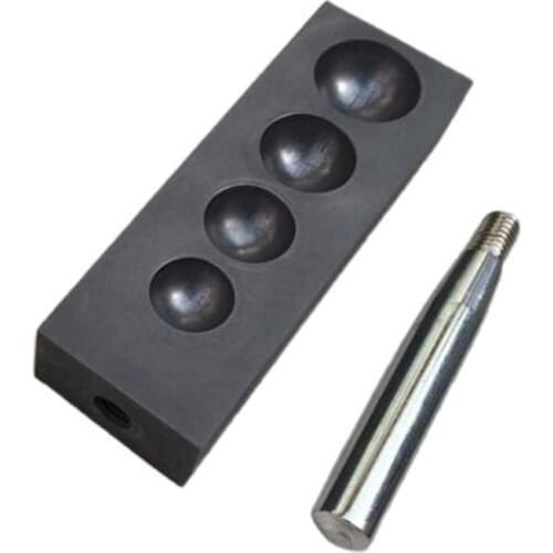 Professional Pure Graphite Ingot Casting Mold Mould Crucible for Gold Silver Melting Casting Refining Jewelry Making