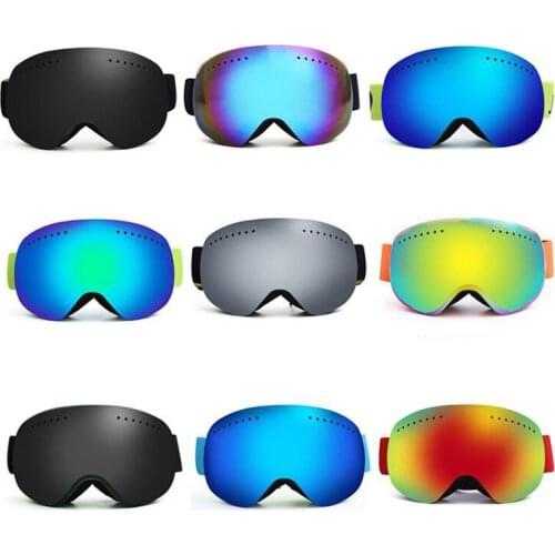 Anti-fog UV400 Snowboard Goggles Ski Goggles with Magnetic Double Layer Polarized Lens Skiing Men Women Ski Glasses Eyewear