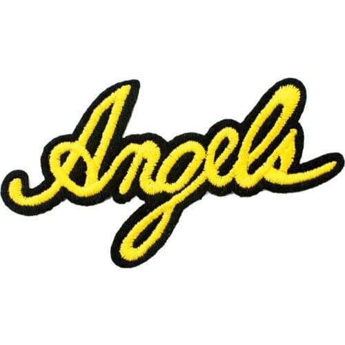 ANGLE Size:4.4x7.7cm Embroidery Patches for T-shirt Iron on Badge Stripes Appliques Clothes Stickers Clothing Sew on Badges