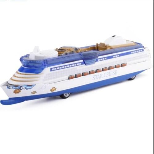 Luxury English cruise model alloy sound light return force voice broadcast childrens toys childrens birthday gifts