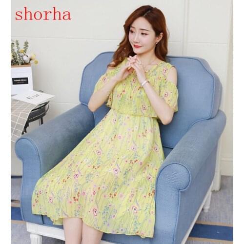 Летние платья с открытыми плечами Shorha China At AliExpress