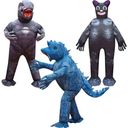 Scary Game Kids trevor henderson monsters Roleplay Siren Head Inflatable Costume Easter Halloween Cosplay Jumpsuits for Boy Girl