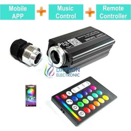 Music Activated RGBW Led Light Engine for Car Home Use RF Remote Controller/Mobile APP Smart Phone Easy Control Light Source