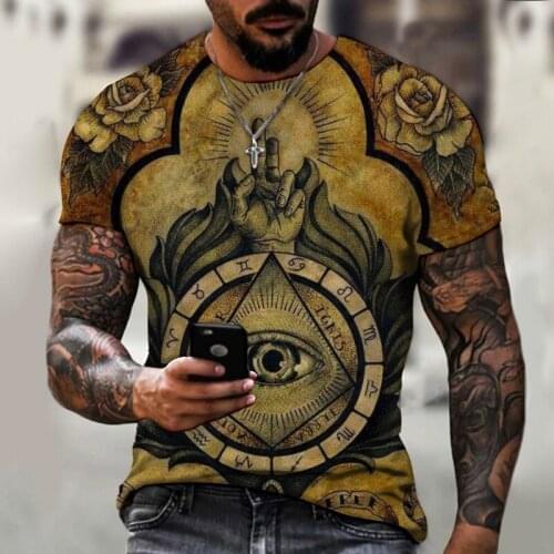 Trend Element Trend Short-sleeved Mens Sportswear New Summer 3d Digital Printing T-shirt New Trend Style Fashion Casual
