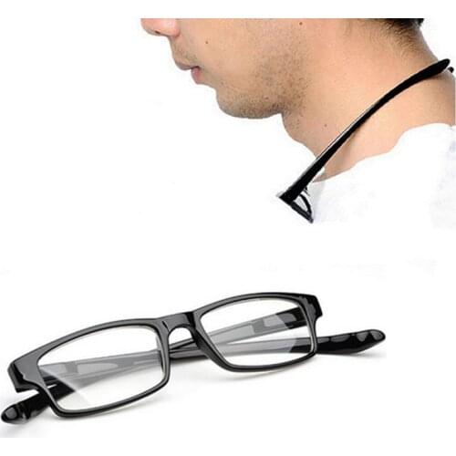 Comfy Ultralight Halter Reading Glasses Hanging Stretch Women Men Antifatigue Presbyopia +1.5+2.5 mens glasses