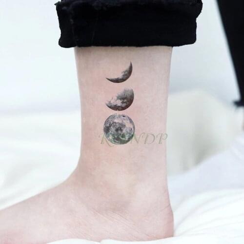 Waterproof Temporary Tattoo Moon tatto stickers flash tatoo fake tatoos hand foot neck arm body art tatouage for men girl women
