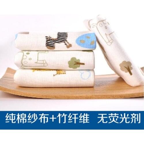 Y149 new baby gauze square small cotton bamboo fiber baby wash A face towel saliva towel no fluorescent agent A class product