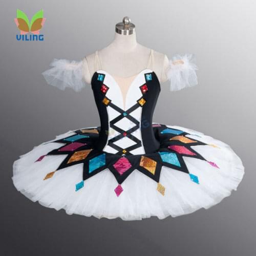 Funny ballet tutu classical professional pancake platter ballet tutu women dance dress for circus