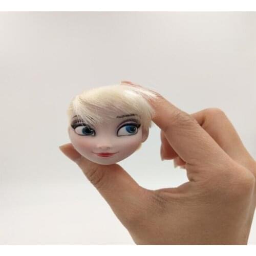 2pcs/lot Cute Rare Princess Doll Head Make Up Doll Head DIY Toys Girl Birthday Gift Collection