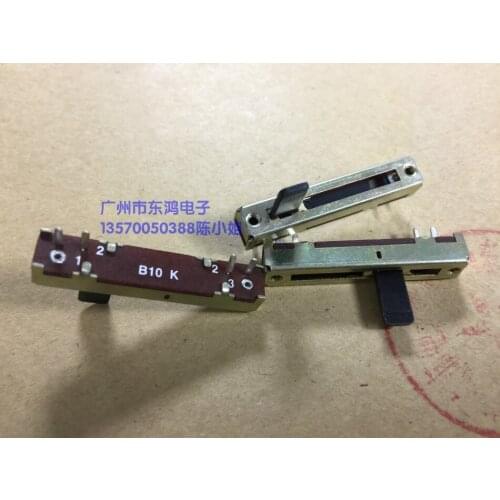 2PCS/LOT Slide potentiometer for instrument, 3.5 cm B10K, with middle point long 10mm