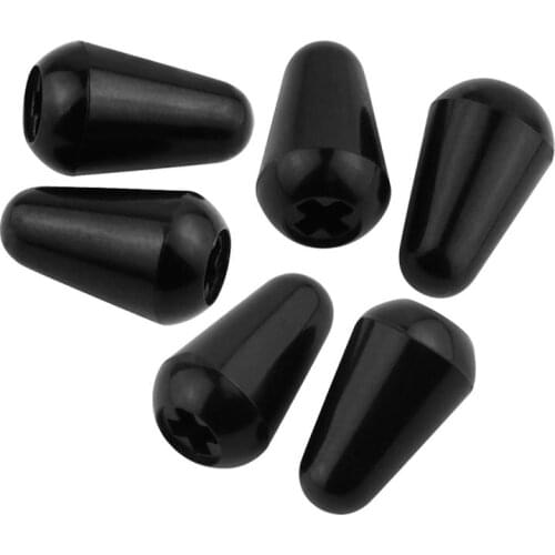 NEW 6pcs Plastic Guitar Switch Knobs 5 Way Switch Tip Cap Guitar Accessories
