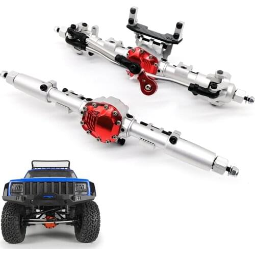 RC Car Front Rear Straight Complete Axle for 1:10 RC Crawler Axial SCX10 II 90046 90047 Upgrade Parts