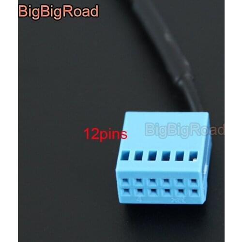 BigBigRoad Car MIB Radio Rear View Parking Camera Video Plug Converter Cable Adapter For Volkswagen Jetta 5 6 MK5 MK6 Tiguan