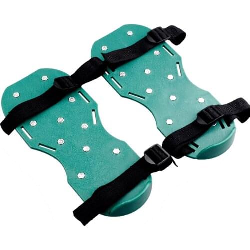 Lawn Aerator Shoes New Arrival With 4 Shoelace Garden Yard Grass Cultivator Scarification Sandals Nail Shoes Loose Soil Tool