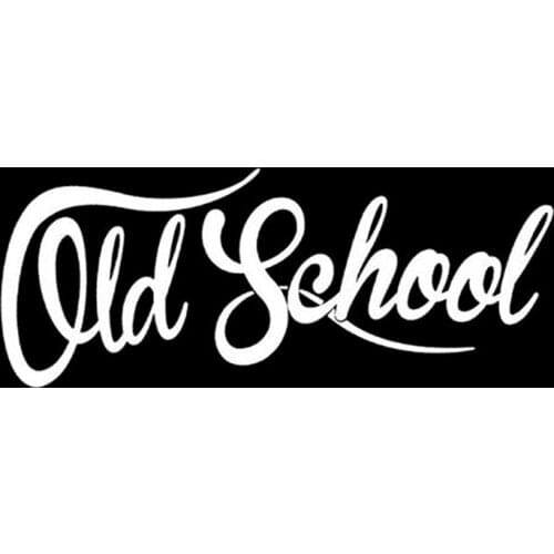 Hot sale OLD SCHOOL Vinyl Custom Classic Car Styling Decal Sticker Car Accessories 19x7CM