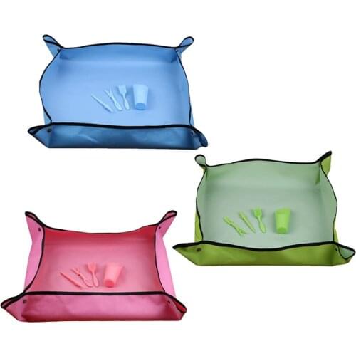 Garden Decor Kneelers Work Cloth Transplanting Repotting Plant Mat Anti Dirty Waterproof Thicken PE Mat For Planters