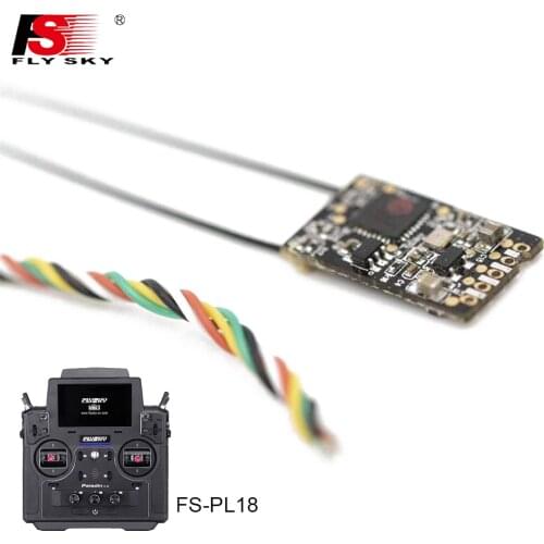 FlySky FTr16S 2.4G 16CH Two-Way Dual Antenna PPM/IBUS AFHDS3 Mini Receiver For PL18 Remont Controller FPV Racing Drone RC Part