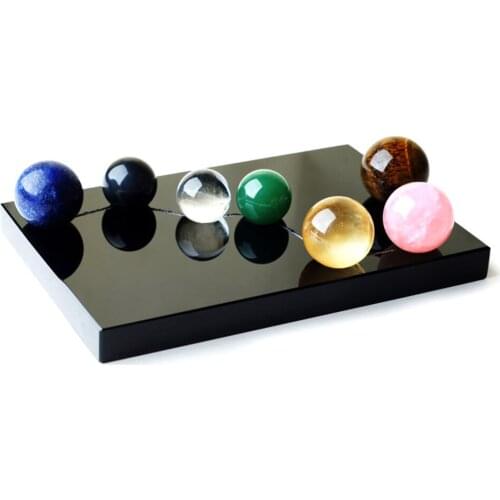 Natural Quartz Crystal Ball Big Dipper Seven Star Array Quartz Crystal Spherical Wicca,Meditation Healing Crystal Stone Decora