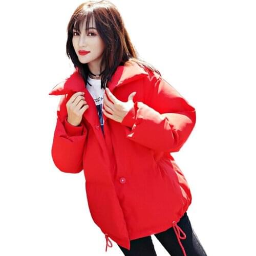 Clothes Real Time 2018 New Pattern Woman Down Cotton Small Cotton-padded Jacket Bread Serve Short Fund Thickening Loose Coat