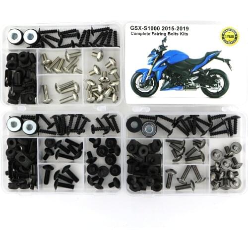 Fit For Suzuki GSXS1000 2015 2016 2017 2018 2019 Complete Covering Screw Full Fairing Bolts Kit Fairing Clips Nut