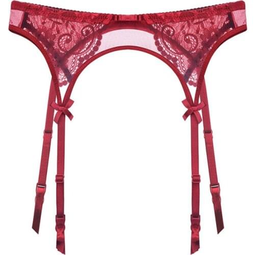 Sexy women lace Black/white/red brand garter temptation ultra-thin female silk stockings Suspender Belt Wedding garters belts