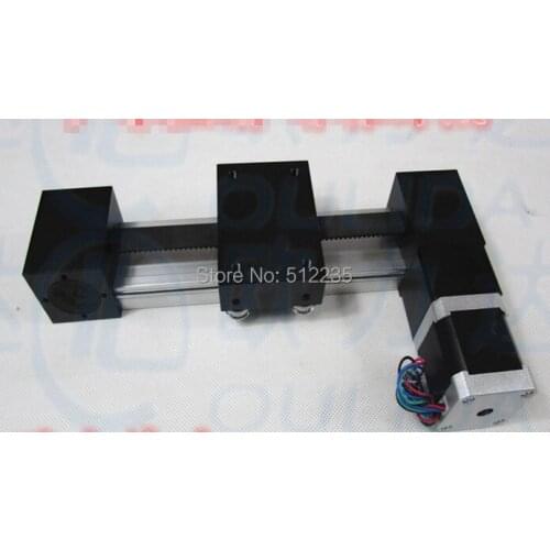 XP 57*56-1000mm timing belt slide module Sliding Table effective stroke 1000mm+1pc nema 23 stepper motor XYZ axis Linear motion