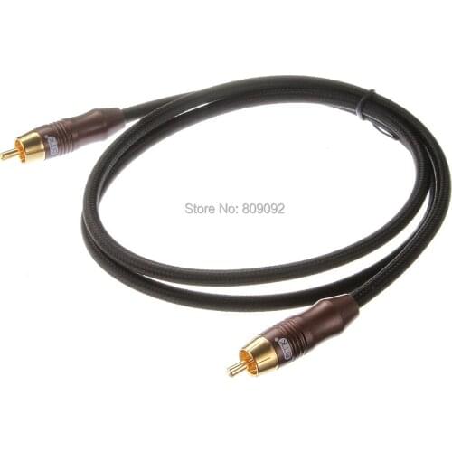 Stereo Digital Audio Coaxial Cable Stereo Audio Rca to Rca Male Coaxial Cable for Speaker Hifi Subwoofer Cable AV TV cables