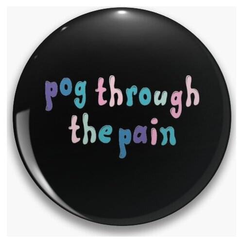 Tommyinnit Pog Through The Pain Soft Button Pin Brooch Collar Decor Badge Cartoon Cute Clothes Fashion Creative Lapel Pin Hat