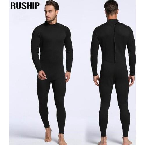 High quality 2mm men neoprene Diving suit wetsuit color stitching Surf Equipment Jellyfish clothing long-sleeved piece fitted