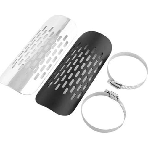 Motorcycle Motorbike Exhaust Pipe Heat Shield Cover Guard Protector Accessories