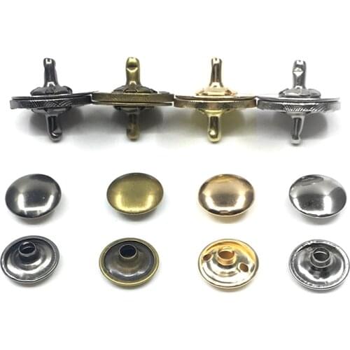 10 sets /lot) 14mm-18mm Thin magnetic Button Bags magnet Buckle Wallet buttons Metal Snaps Magnetic Clasp installation moulds