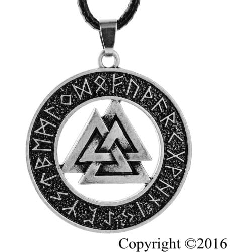 10pcs Norse Vikings Pendant Norse Valknut RUNE Necklace Pendant Original Amulet Pendant
