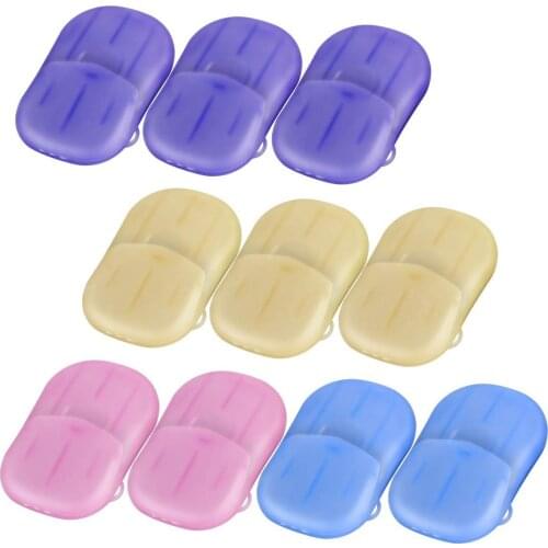10pc Portable Disposable Soap Paper Whitening Exfoliating Mini Outdoor Travel Camping Hiking Tools Wash Clean Hands washing#dg4
