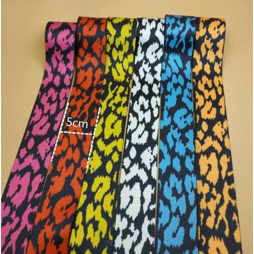 2" High Quality Fashion Webbing Straps 50mm Width 6 Colors 5 Yards Decor Dress Shoulder Bag Belt Sewing Textile Accessories