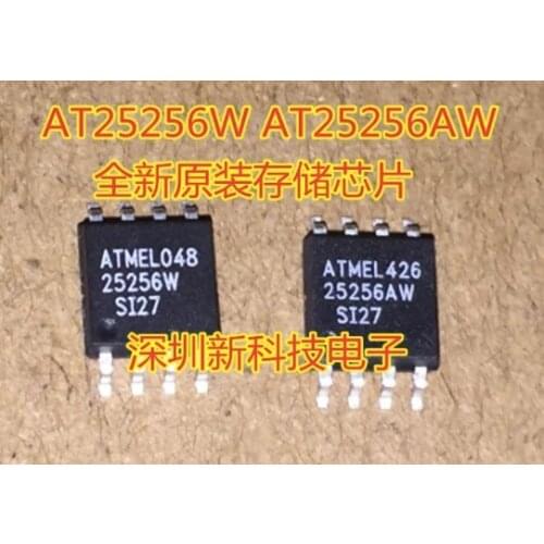 2pcs 25256AW AT25256W SMD 8pin memory chip for Audi A6L audio amplifier IC transponder