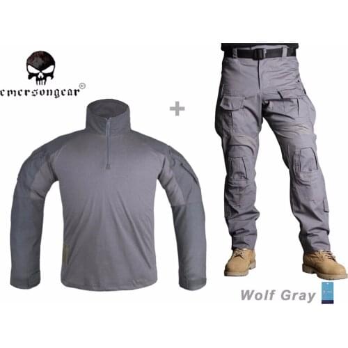 EMERSON Gen3 Tactical Shirt Pants Combat Military bdu Uniform Wolf Gray EM9293 EM9294
