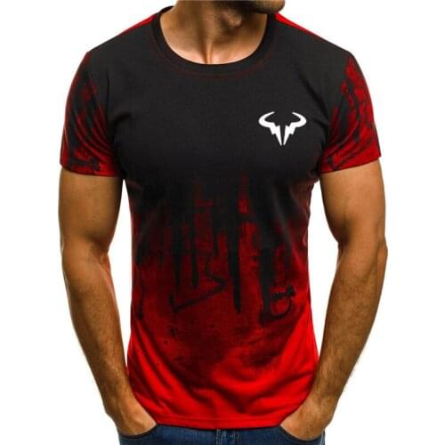 Summer stylish T-shirts cow graphic t shirts Short Sleeve 3D Printing solid comfort T shirt high quality men clothing camisetas