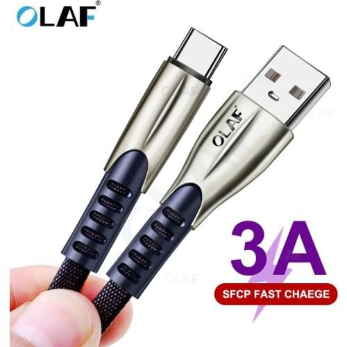 OLAF USB Type C Cable 3m 2m Fast Charging Data Cable for Samsung S10 S9 Note9 oneplus 7t xiaomi mi9 Honor LG Sony Type-c USB-C