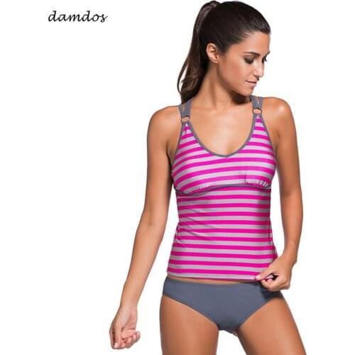 Bikini 2019 Swimsuit Women Tankini Two Piece Suit Top add Bikini Bottoms for Women Swimwear Girls Summer Beach Dress Biquini