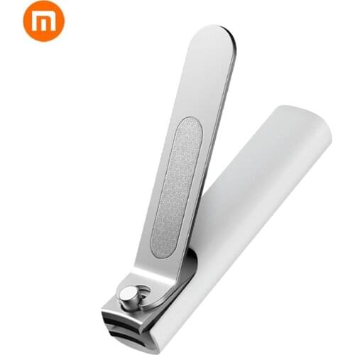 Xiaomi Mijia Stainless Steel Nail Clippers With Anti-splash Cover Trimmer Pedicure Care Nail Clippers Mi Professional File Tool