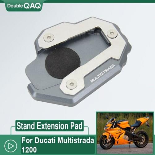 3 colors new CNC Motorcycle Side Stand Enlarge Pad Extension Plate FOR Ducati Multistrada 1200 MULTISTRADA 1200 accessories
