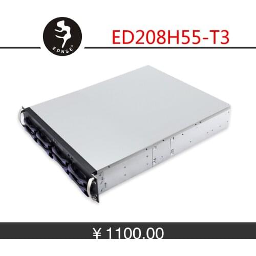 New 2u8 disk hot plug server chassis chassis type depth 65cm supports dual board