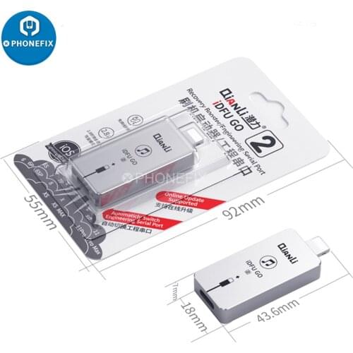 Qianli iDFU Go 2 Quick Recovery Mode Startup DFU Mode for iPhone 7 7P 8 8P X Easy Purple Screen Mode Nand Data Write Device