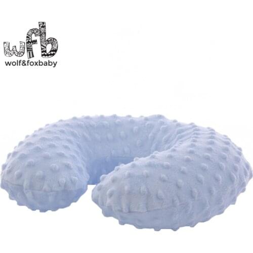Retail solid color washable baby travel inflatable pillow children neck pillow u pillow