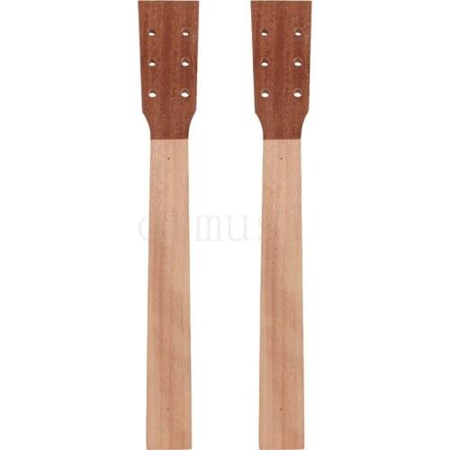 Acoustic Guitar Neck for Guitar Parts Replacement Luthier Repair Diy Unfinished Sapele Head Veneer Pack of 2