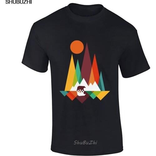 Mens Boys Mountain Bear Lot Dance Wear Novelty Fitness Tee Funky T Shirt Top Cool Casual t shirt men Unisex New shubuzhi sbz3026