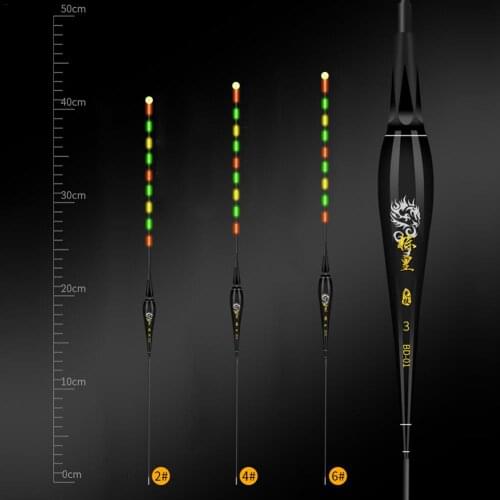 Smart Fishing Float Color Changing Luminous Fishing Floats LED Light Automatically Remind for Night Fishing