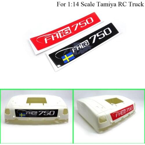 High Top Sticker Decoration for 1/14 Tamiya RC Truck Trailer Tipper Volvo FH16 750 56360 Car Diy Parts