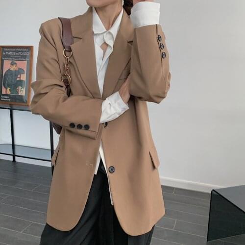 Ladies Coat Casaco Feminino Tops for Women Clothes Women Spring Coat Turn Down Collar Blue Blazer Feminino Vintage